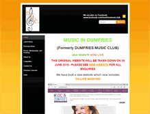 Tablet Screenshot of dumfriesmusicclub.com